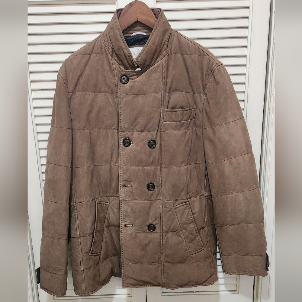 Brunello Cucinelli Suede Jacekt